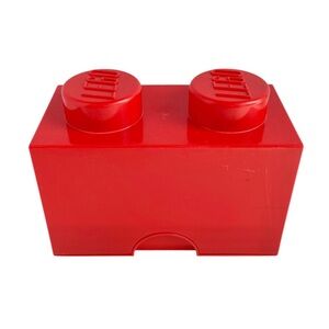 Lego Stackable Block Storage Brick Box #4002 Container Red